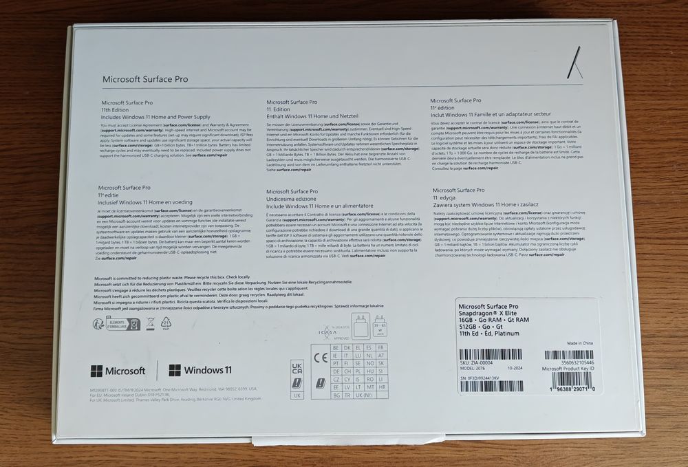 Microsoft SURFACE PRO 11