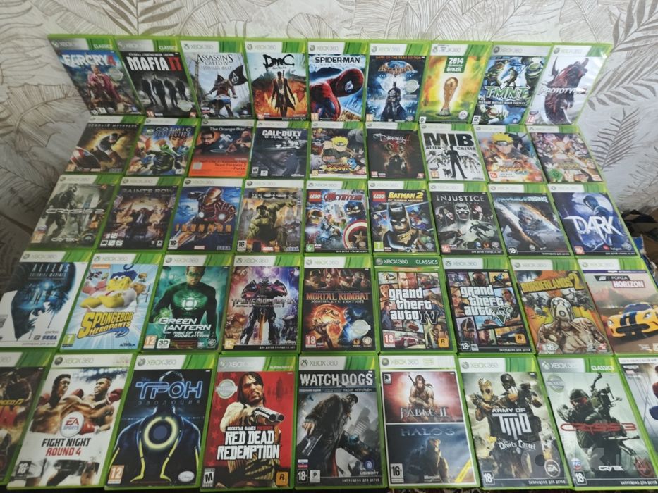 Оригинальние Игровые диски для xbox 360 с лицензией в идеальном