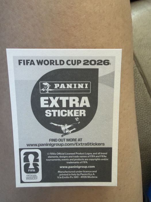 Extra sticker vinicius jr panini world cup 2026