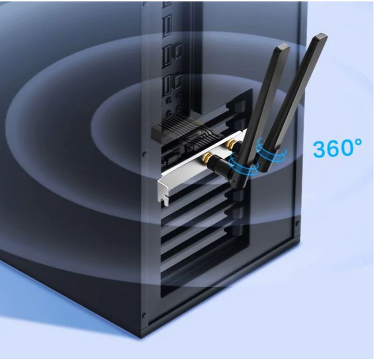 Placă de rețea Archer TX55E 6G schimb cu sursă de tensiune variabilă