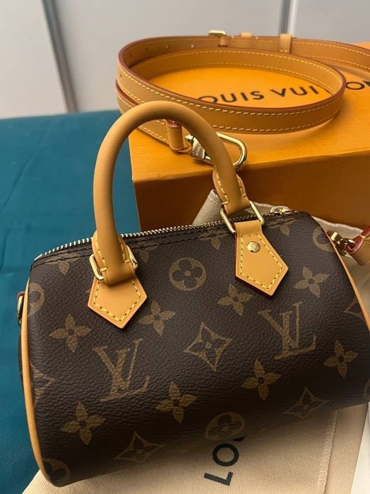 Louis Vuitton Nano Speedy – Ca Noua – Include Cutie, Strap, Dust Bag, Receipts & Chip NFC