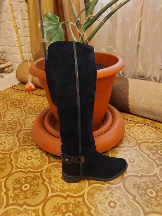 Сапоги зима замша