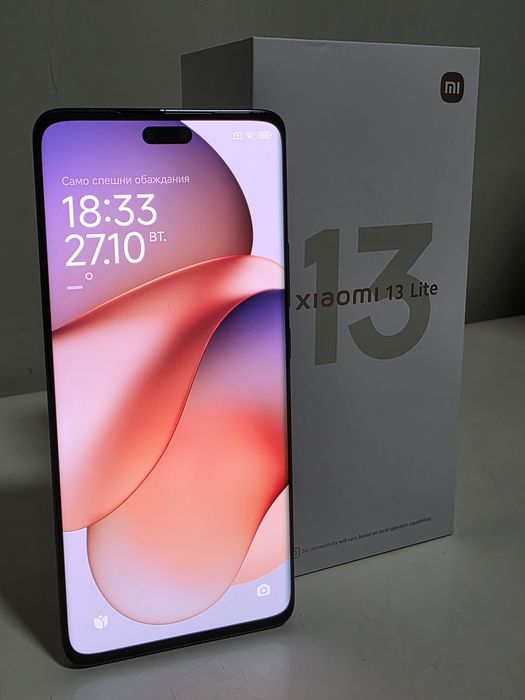 Xiaomi 13 Lite (8GB / 256GB) – Черен, Отлично състояние, Пълен комплект