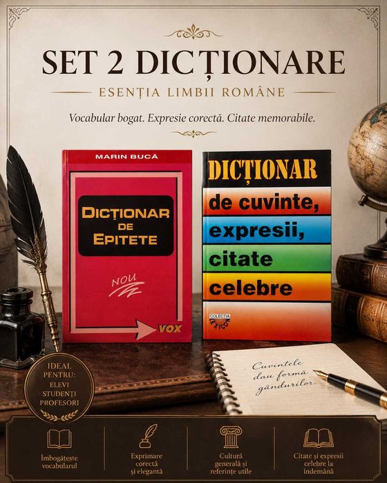 Cărți educative | Set 2 dicționare limba română | Stare excelentă