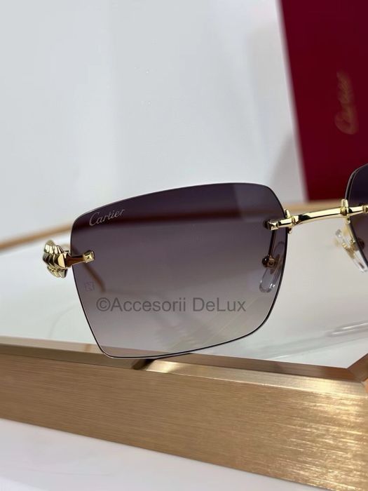 Ochelari de Soare Cartier CT0545S Polarised Noi Full Box Verificare Colet Gold