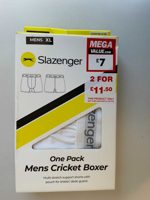 Мъжки боксерки "Cricket Boxer Slazinger" XL - два броя в опаковка