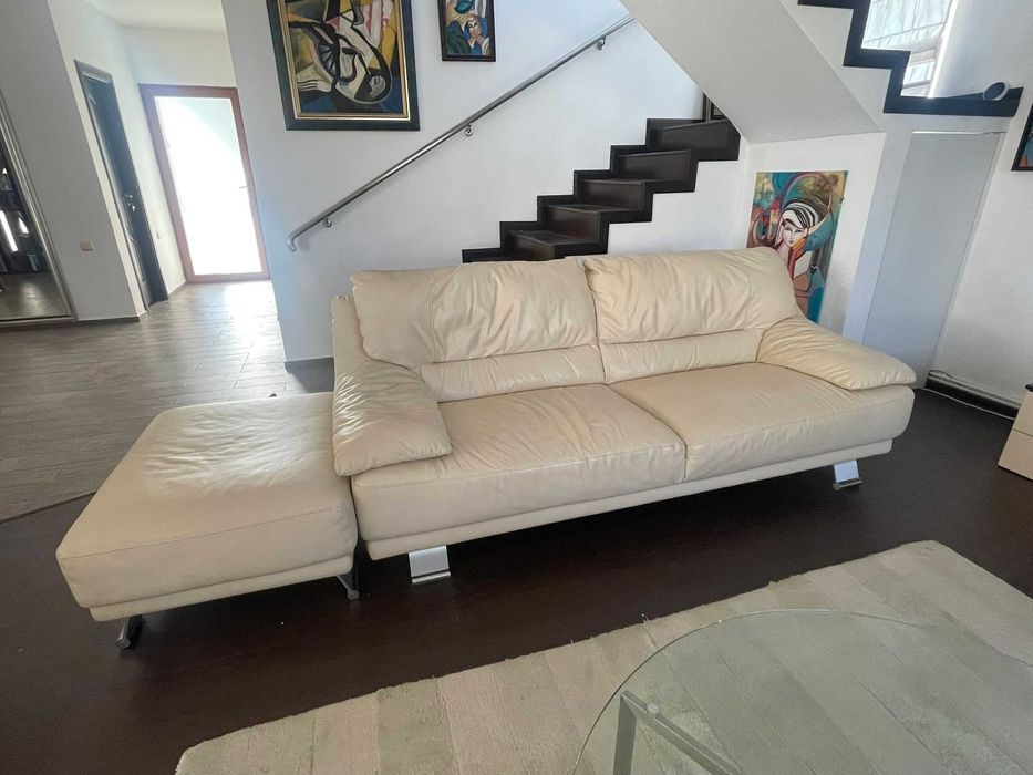 Set canapele din piele naturală