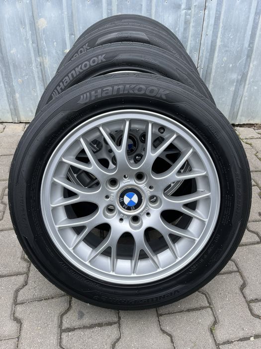 Jante aliaj BBS 5x120mm, anvelope vara 205/55 R16, BMW E36 E46 E90 E91 E81 F20