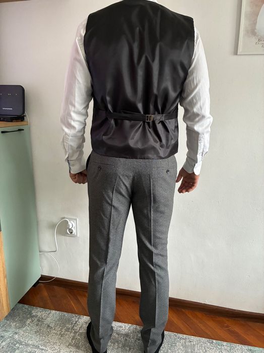 Мъжки Костюм сив