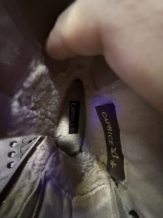 Дамски боти естествен велур CAPRICE 38 размер