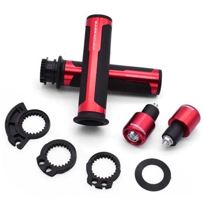 Дръжки за мотоциклет 281, Син, Червен, Черен и Сив