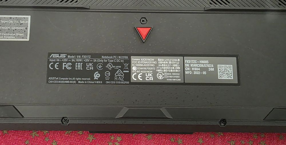 Laptop Gaming ASUS TUF Dash F15