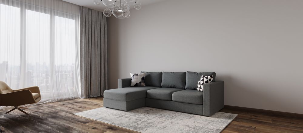 Диван с лежаком. Диван углавой. Диван в гостнную