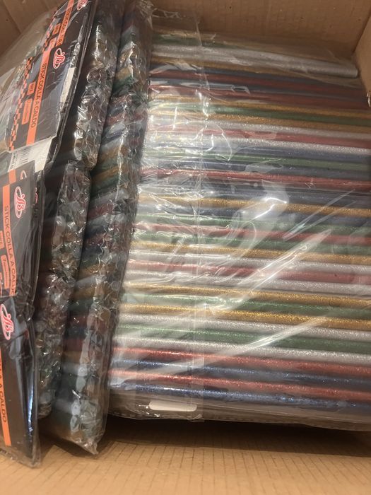 Цветни блестящи пръчки за пистолет с топъл силикон