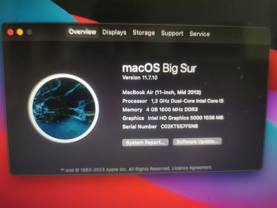 MacBook Air 13" impecabil