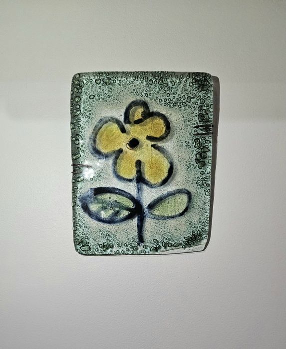 Много красива картина-пано  от стъкло.  "Цветенце"