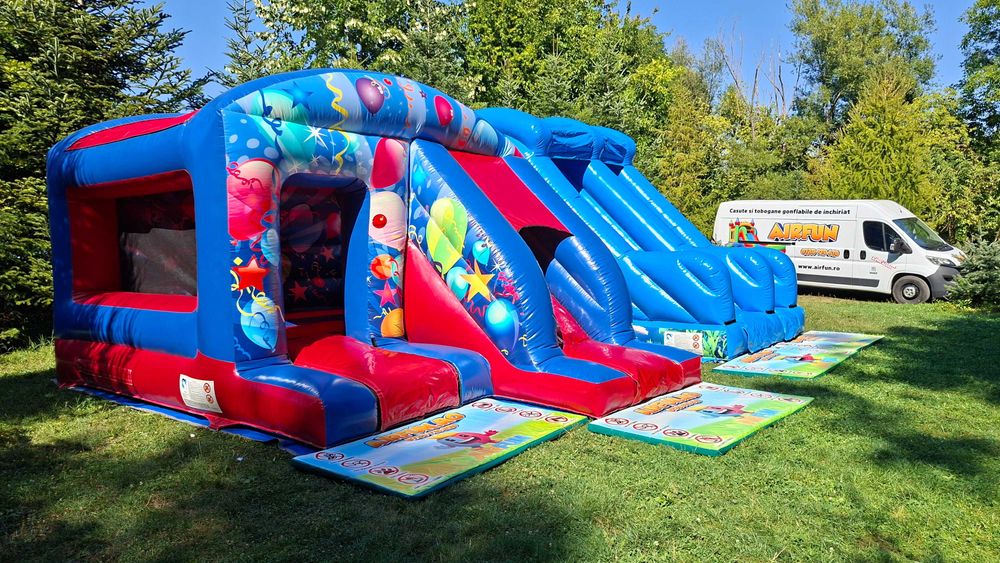 Tobogane gonflabile, topogane si casute pentru copii