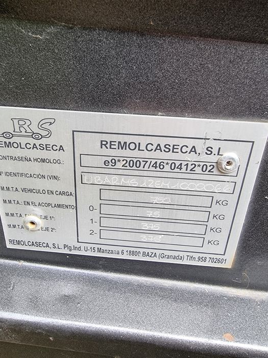 Remorca Remolcaseca 2 axe, prelata, fabric Spania
