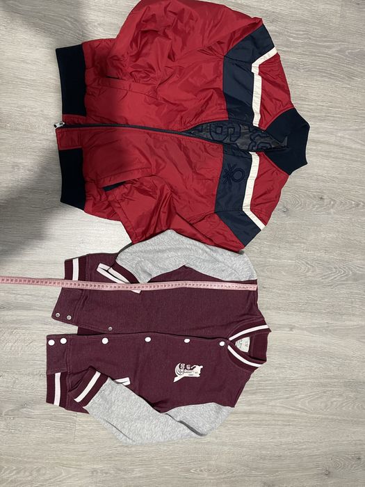 Geaca cu 2 fete+jacheta baseball copii 9-10ani,140cm