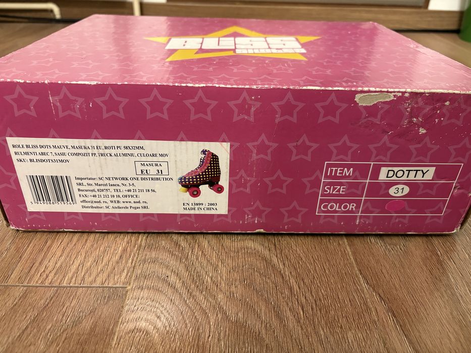 Role Bliss patine cu rotile, Dots, Masura 31, Mov