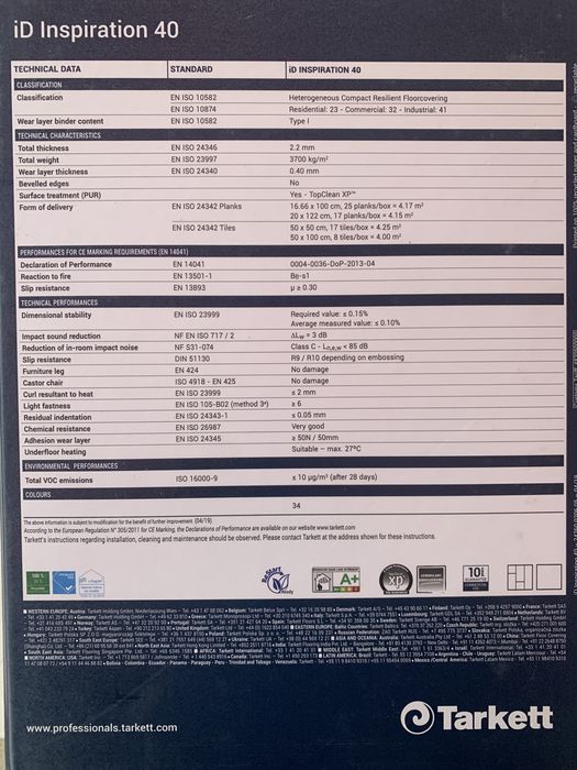 LVT Covor PVC Linoleum trafic intens Tarkett