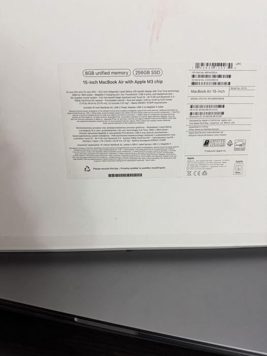 Macbook Air 15” 256GB M3 impecabil ‼️