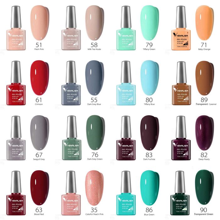 Промо ПАКЕТ 10 броя гел лак Venalisa