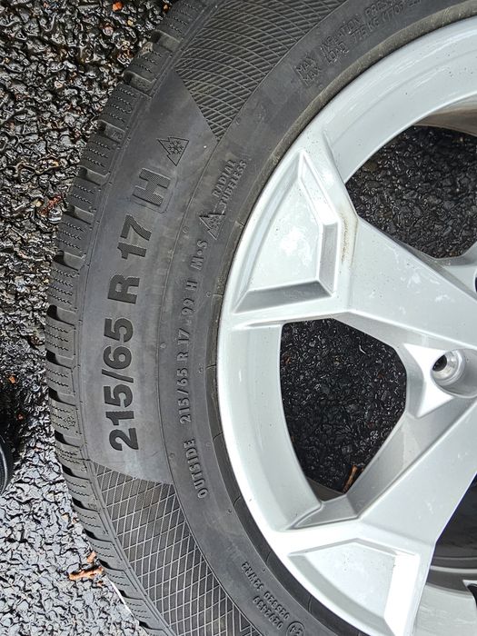 Jante originale Audi Q3 r17 cu cauciucuri de iarna