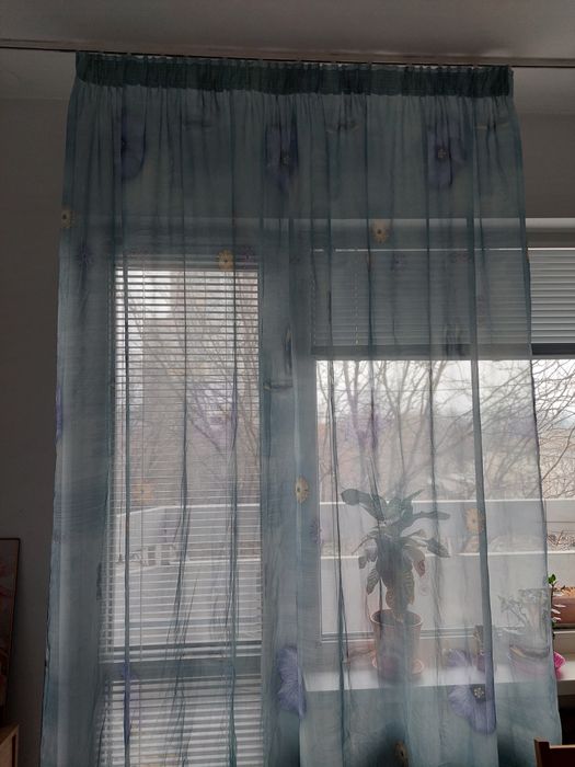 Светло синьо перде TAC