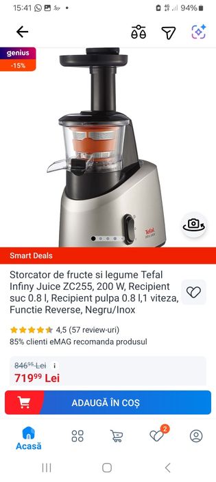 Storcator Tefal Infini juice