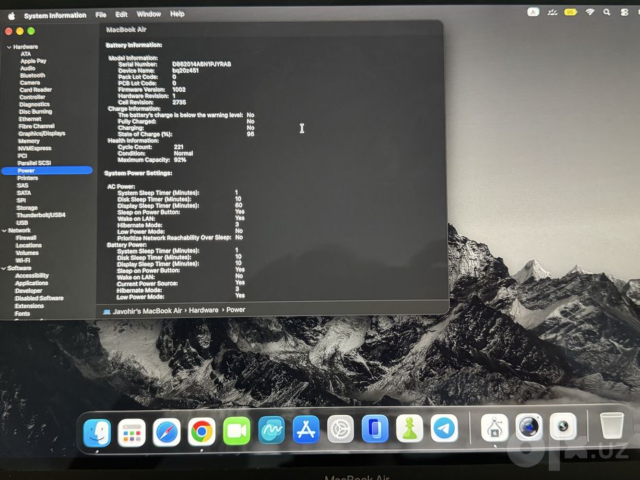 Macbook Air M1 8/256