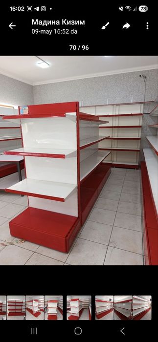 Темир стелажлар сотилади