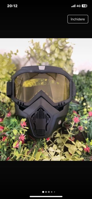 Ochelari de ski / snowboard cu mască detașabilă – model tactic