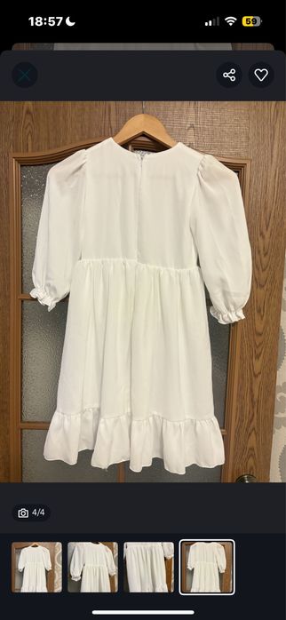 Белое платье для девочек