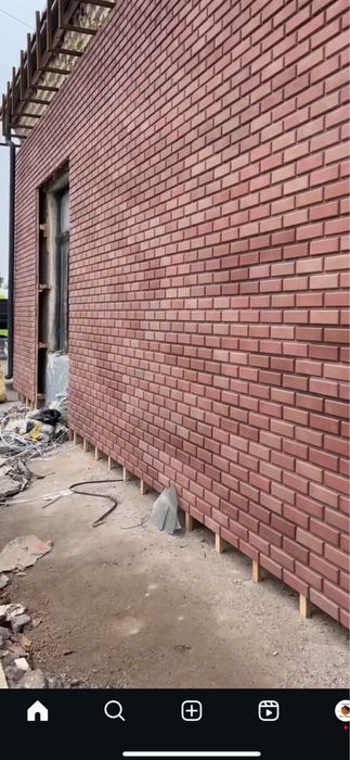 Klinker fasad uchun plitkalar