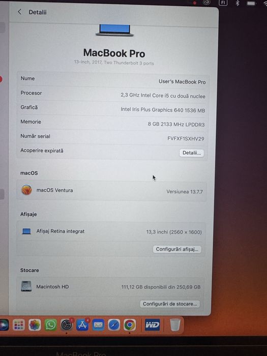 Macbook pro A1708