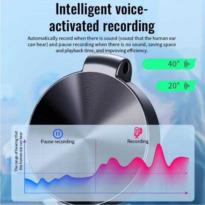 MP3 Плеър DSP 8x Ядра 2x Микрофон Диктофон Глас Контрол Аудио Рекордер