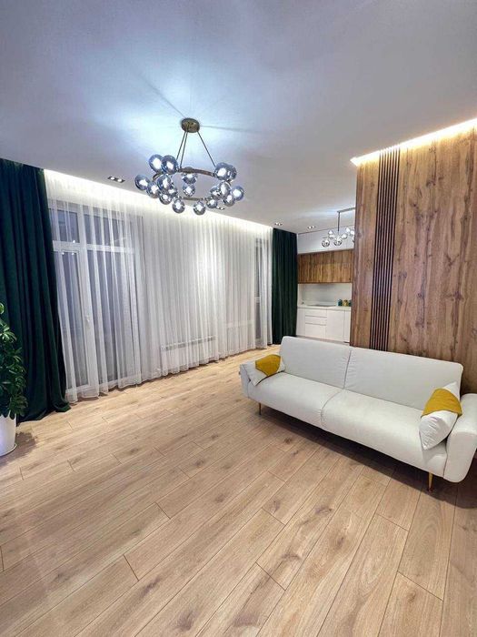 2-комнатная квартира 75 м² с евроремонтом в ЖК NRG Oybek, Нукусская