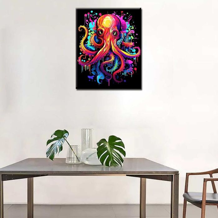 Tucocoo Комплекти за рисуване по номера с рамка Октопод