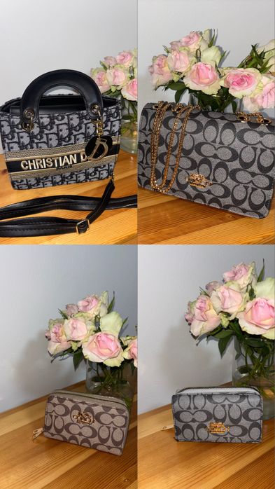 Продавам дамски чанти и портмонета Guess, Coach, Louis Vuitton