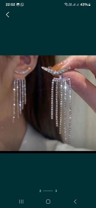 Серьги длинные новые