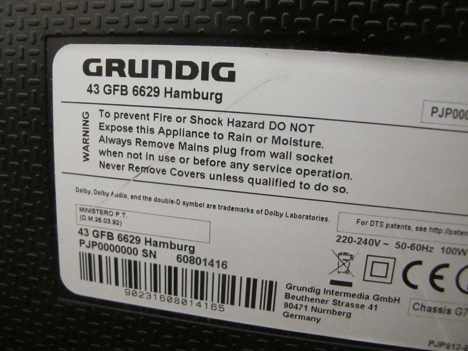 Televizor Led Smart tv GRUNDING 109cm model 43GFB6629