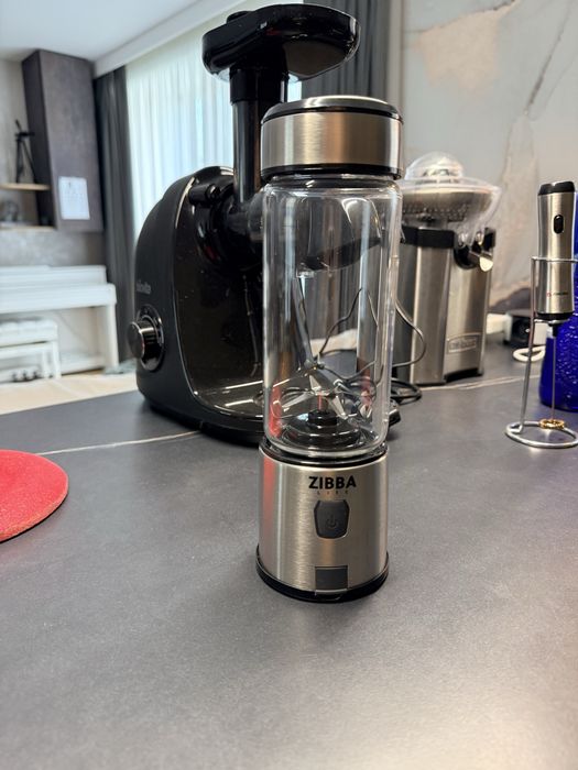 Mini blender cu pahar de sticla