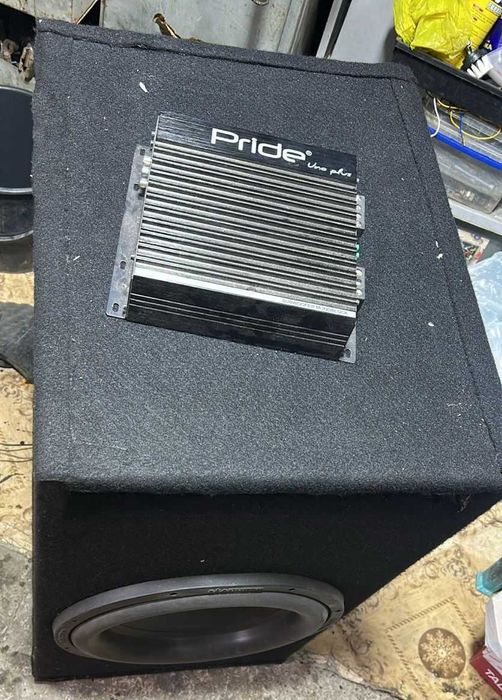 Продам сабвуфер Alphard Machete M15D2 с усилителем PRIDE Uno Plus