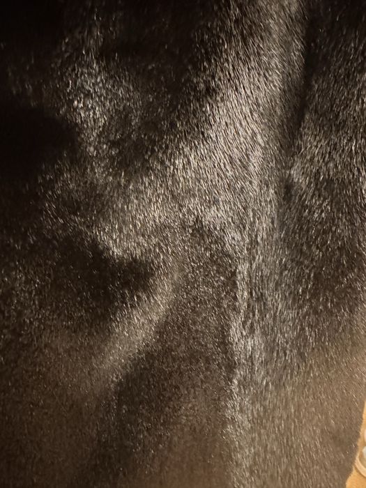 Норковая шуба черная