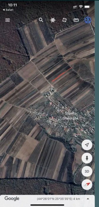 Redus! 4€/mp - teren extravilan 30km de București, 4268 mp