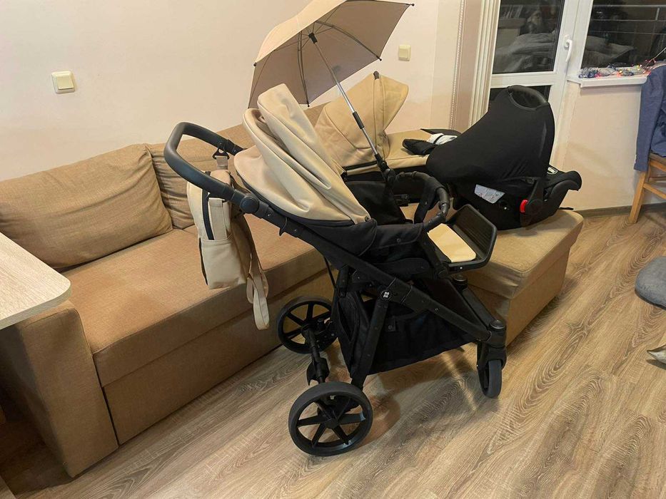 Детска количка Dada Paradiso TUVI BEIGE 3 в 1