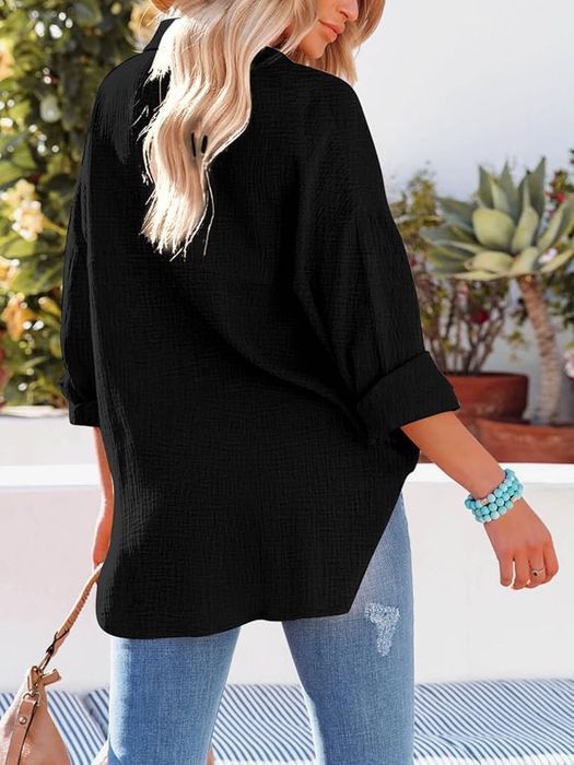 Cămașă damă mărimea M nouă neagră