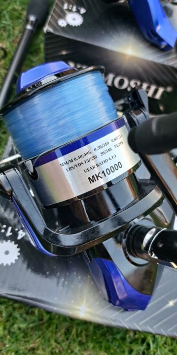 Set Pescuit La Crap, 4 Lansete 3,90m,4 Mulinete 10.000,Rod Pod,Senzori