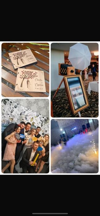 Cabina foto, gheata carbonica, fum greu